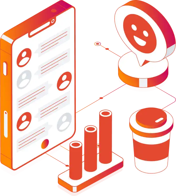 Customer communication platform illustration